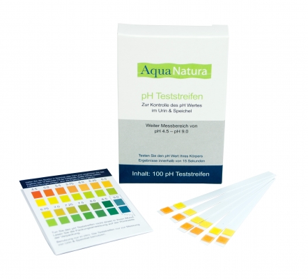 AquaNatura pH Teststreifen für Urin & Speichel (100 Stück)