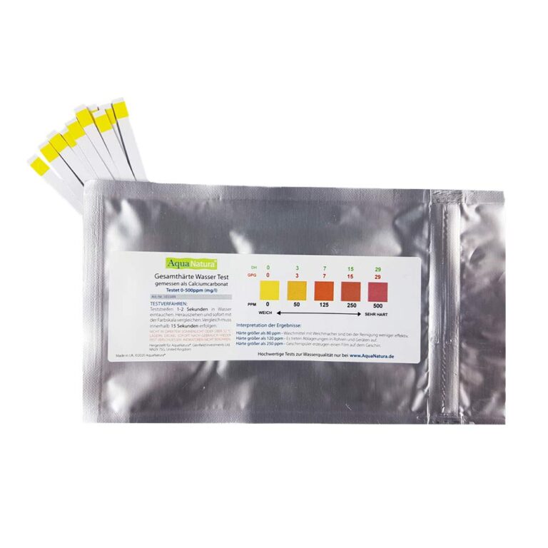 Wasserhärte Teststreifen (20 Tests) GH AquaNatura