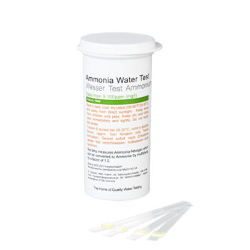 Wassertest für Ammoniak Teststreifen 0-100ppm Wasserteststreifen (25 Stück)