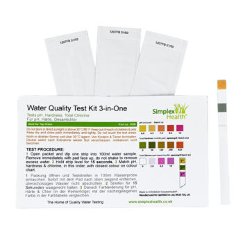 Wassertest 3-in-Einem pH/ Härte/ Chlor (5 Stück)